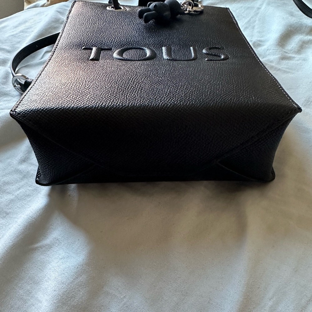 Tous Black Crossbody Mini Bag with Bear Charm - Picture 6 of 6